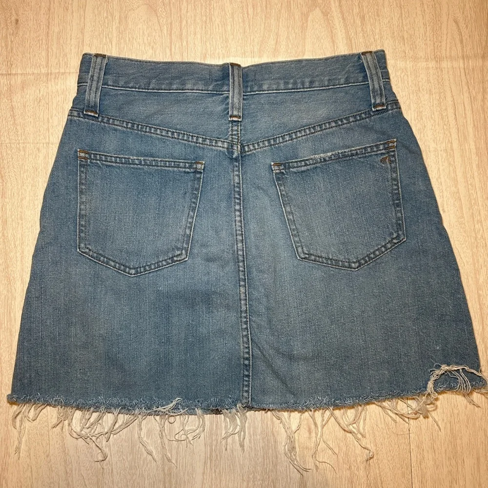 Madewell Light Blue Denim Mini Skirt